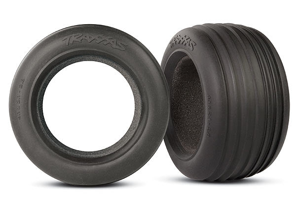 Traxxas 5563 Tires , ribbed 2.8' (2) / foam Inserts (2) - TRA5563