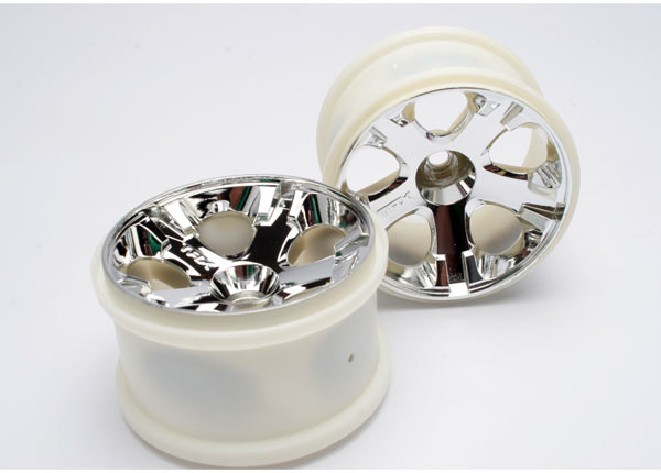 Traxxas 5577 Wheels , All-Star 2.8' (chrome) (nitro Front) (2) - TRA5577
