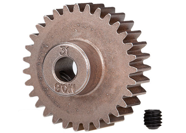 Traxxas 5638 Gear, 31-T pinion (0.8 metric pitch, compatible with 32-pitch) (fits 5mm shaft)/ set screw - TRA5638