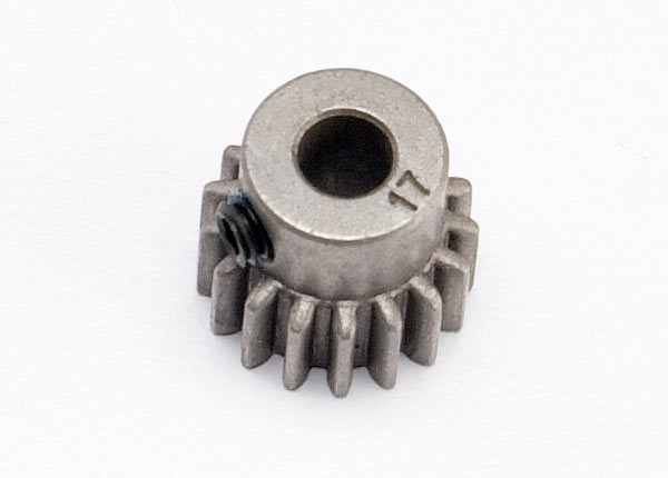 Traxxas 5643 Gear, 17-T pinion (0.8 metric pitch, compatible with 32-pitch) (fits 5mm shaft)/ set screw - TRA5643