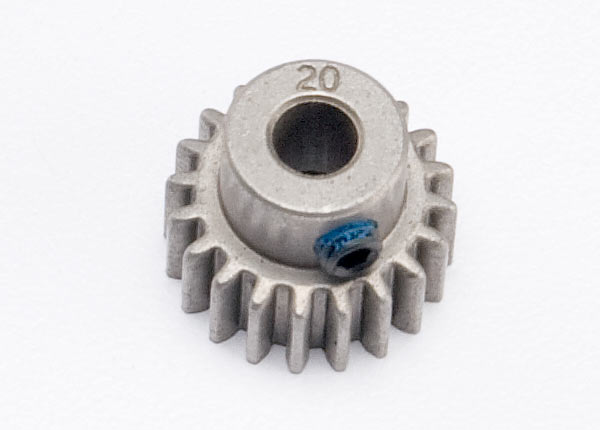 Traxxas 5646 Gear, 20-T pinion (0.8 metric pitch, compatible with 32-pitch) (fits 5mm shaft)/ set screw - TRA5646
