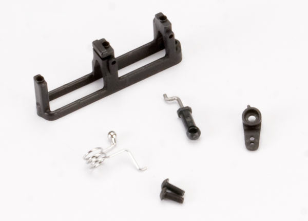 Traxxas 5668 Linkage, shift (includes: ball collar, spring, ball cup, Servo Horn, Linkage wire)/ shift Servo Mount/ 3x8mm BCS (2) - TRA5668