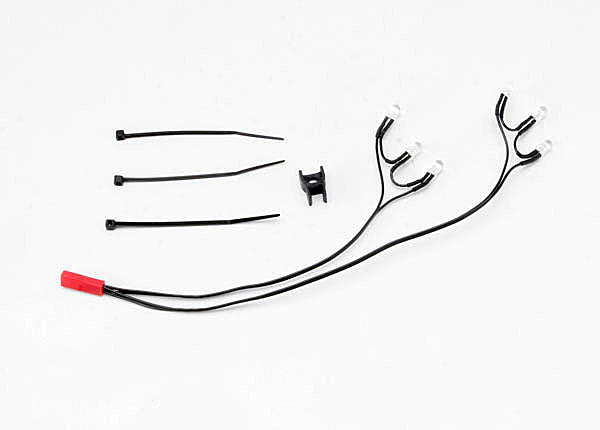Traxxas 5688 LED lights , Rear harness (6 - Red lights) , Summit (1) / wire clip (1) - TRA5688