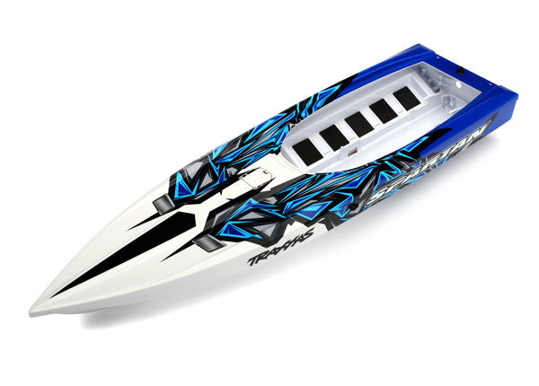 Traxxas 5718 Hull , Spartan , - Blue Graphics (fully assembled) - TRA5718