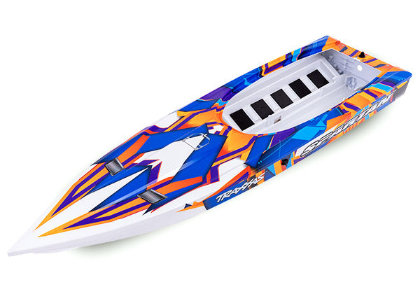 Traxxas 5737T Hull, Spartan, orange Graphics (fully assembled)