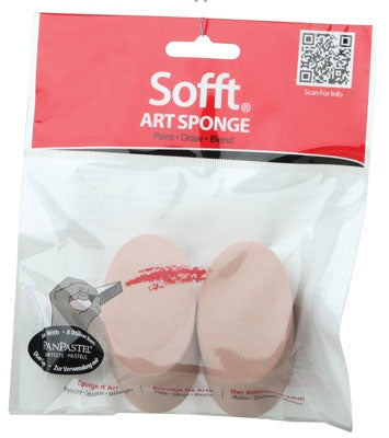 Panpastel Sofft Art Sponges -- Angle Slice - Round pkg(2) - 574-61030
