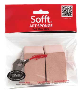 Panpastel Sofft Art Sponges -- Sofft Angle Slice - Flat pkg(2) - 574-61031