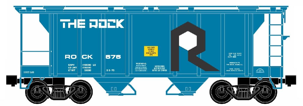 Ready Made Trains O 2 Bay Covered Hopper The Rock