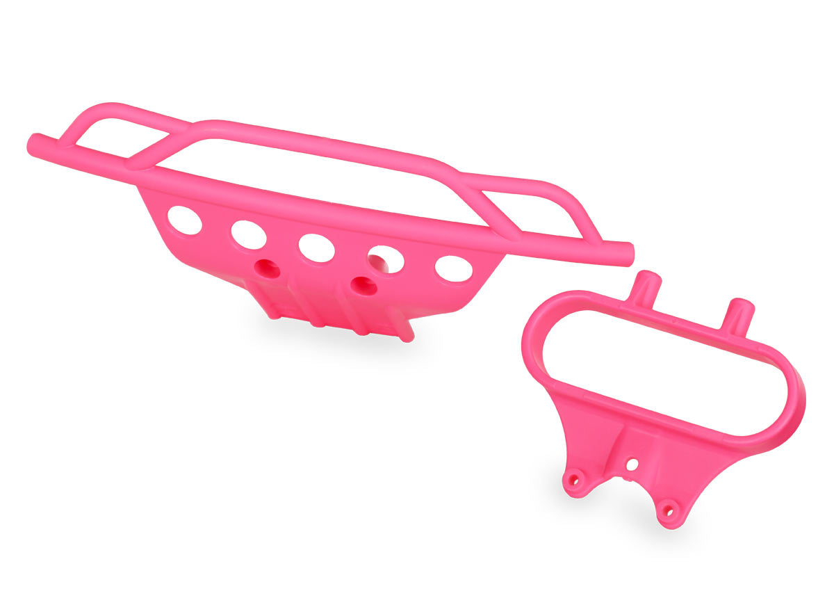 Traxxas 5835P Bumper, Front/ Bumper Mount, Front (pink) - TRA5835P