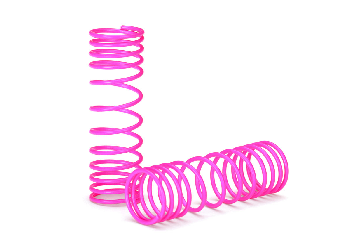 Traxxas 5857P Springs, Front (pink) (progressive Rate) (2) - TRA5857P