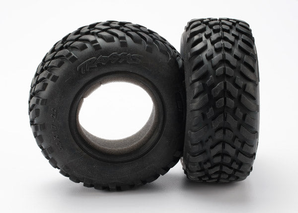 Traxxas 5871R Tires, ultra-soft, S1 compound for off-road racing, SCT dual profile 4.3x1.7- 2.2/3.0' (2)/ foam Inserts (2) - TRA5871R