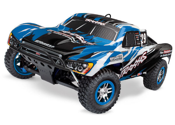 Traxxas 59076-3 Slayer Pro 4X4: 1/10-Scale Nitro-Powered 4WD Short Course Racing Truck - TRA59076-3-BLUE