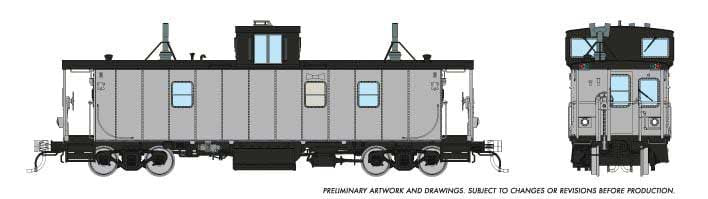 Rapido Trains HO Hawker-Siddeley Caboose - Devco Undecorated