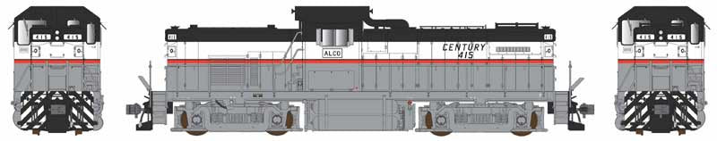 Bowser English HO Alco C415 - Standard DC -- Alco Demonstrator #415 (gray, white, black, red)
