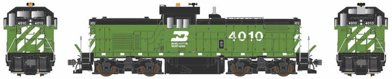 Bowser English HO Alco C415 - Standard DC -- Burlington Northern #4010 (Late, Cascade Green, black, white)