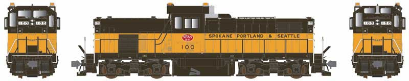 Bowser English HO Alco C415 - Standard DC -- Spokane, Portland & Seattle #101 (yellow, Pullman Green)
