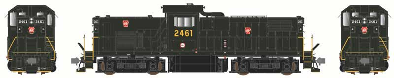 Bowser English HO Alco C415 - LokSound V5 and DCC -- Pennsylvania Railroad #2460 (Brunswick Green, Small Logo)