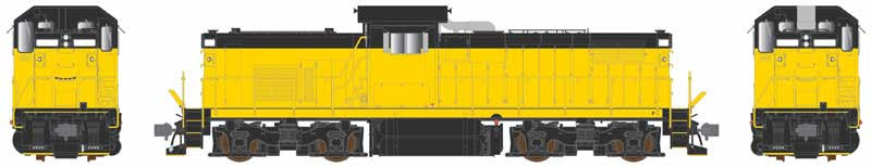 Bowser English HO Alco C415 - LokSound V5 and DCC -- Painted, Unlettered (yellow, black)