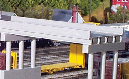 rix products HO Scale Modern Highway Overpass -- Scale 50' 15.2m - 628-111