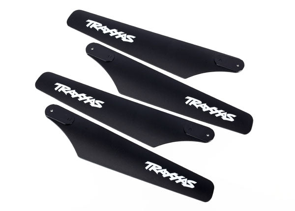 Traxxas 6316 Rotor blade set, upper & Lower (black) (4) - TRA6316