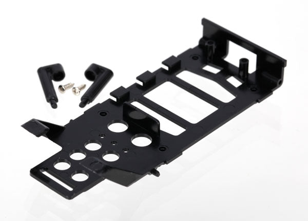Traxxas 6326 Main frame, battery holder (1)/ canopy Mounting posts (2)/ Screws (2) - TRA6326