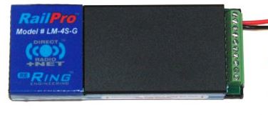 Ring Engineering RailPro(TM) LM-4S-G RailPro G Scale Locomotive Module with Sound - 634-LM4SG