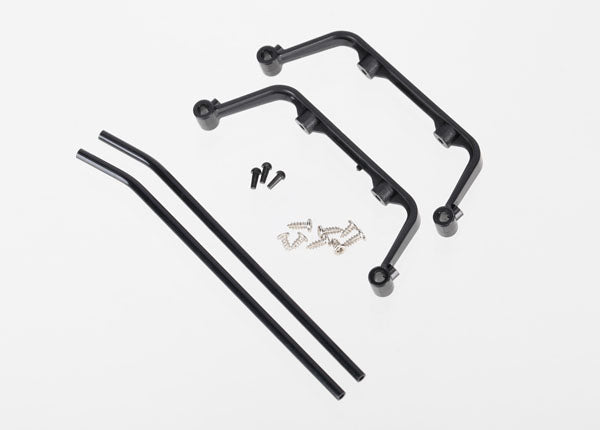 Traxxas 6356 Landing skid set (black-anodized)/ Screws (4) (assembled) - TRA6356