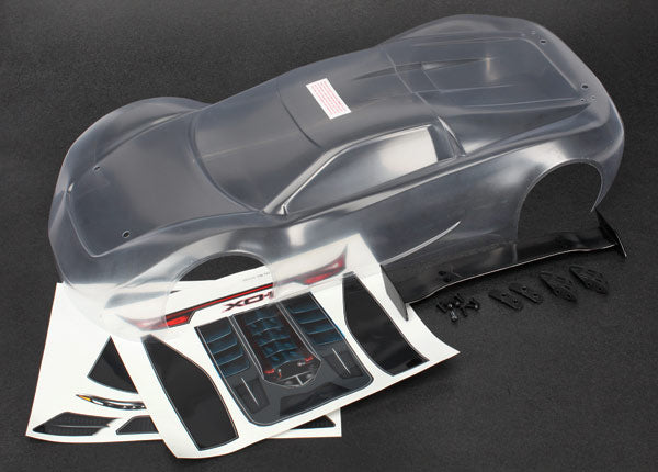 Traxxas 6411 Body , XO-1 (Clear , requires painting) / wing / wing uprights (2) / Washers (2) / decals - TRA6411