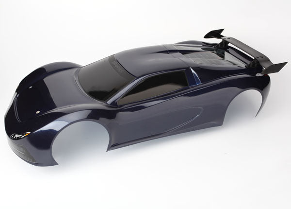 Traxxas 6411A Body, XO-1, - Blue (painted, decals applied, assembled with wing)