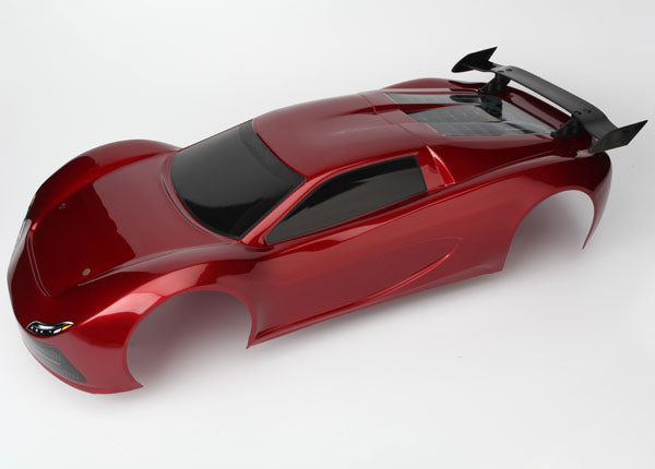 Traxxas 6411R Body , XO-1 , - Red (painted , decals applied , assembled with wing) - TRA6411R