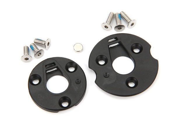 Traxxas 6538 Telemetry trigger magnet holders , spur gear / magnet , 5x2mm (1) / 3x8mm CCS (3) / 3x10mm CCS (3) - TRA6538