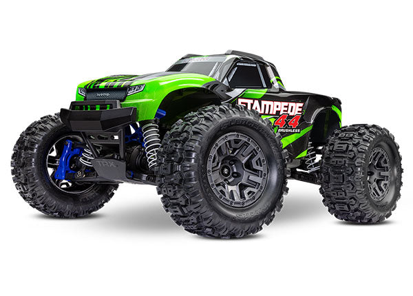 Traxxas 67154-4-GRN Stampede 4X4 Brushless: 1/10-scale 4WD Monster Truck - Green