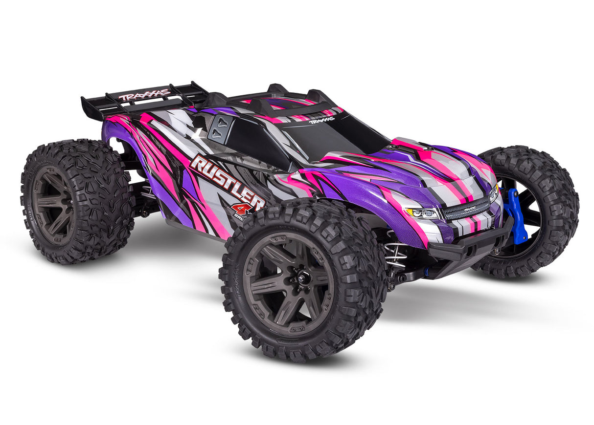 Traxxas 67164-4 Rustler 4X4 BL-2s: 1/10 Scale 4WD Stadium Truck - Pink