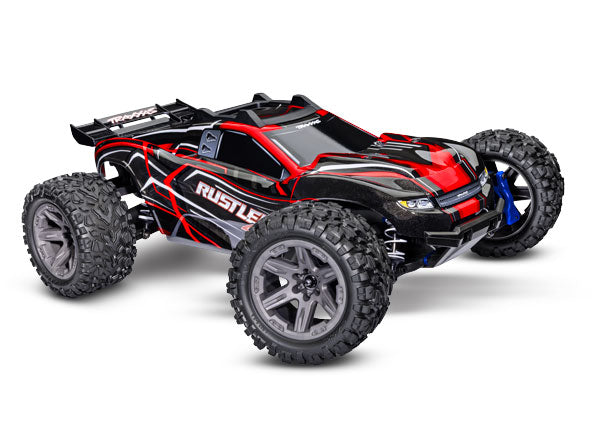 Traxxas 67164-4 Rustler 4X4 BL2s - 1/10-scale 4WD Stadium Truck - Red