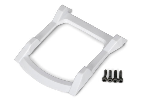 Traxxas 6728A Skid Plate , roof (Body) (white) / 3x12 CS (4) - TRA6728A