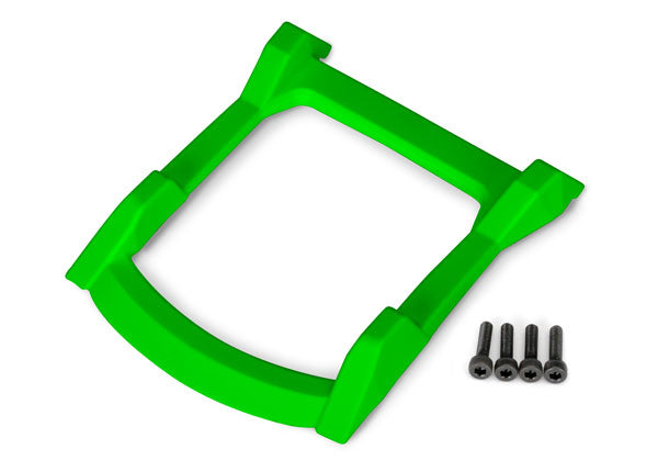 Traxxas 6728G Skid Plate , roof (Body) (green) / 3x12 CS (4) - TRA6728G