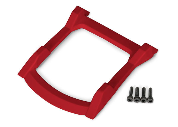 Traxxas 6728R Skid Plate, roof (Body) (red)/ 3x12mm CS (4) - TRA6728R