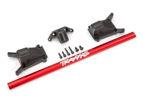 Traxxas 6730R Chassis Brace kit, - Red (fits Rustler 4X4 or Slash 4X4 models equipped with Low-CG Chassis) - TRA6730R