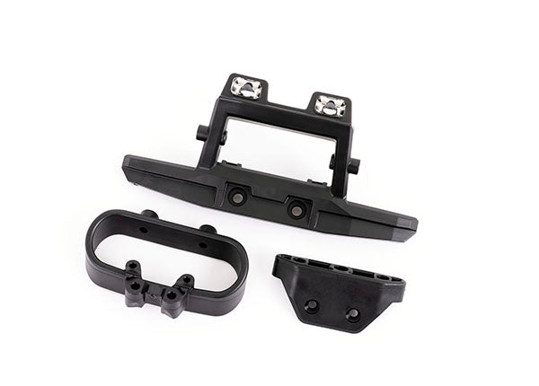 Traxxas 6737X Bumper, Rear/ Bumper Mount (fits 4WD Rustler) (for LED light kit installation) - TRA6737X