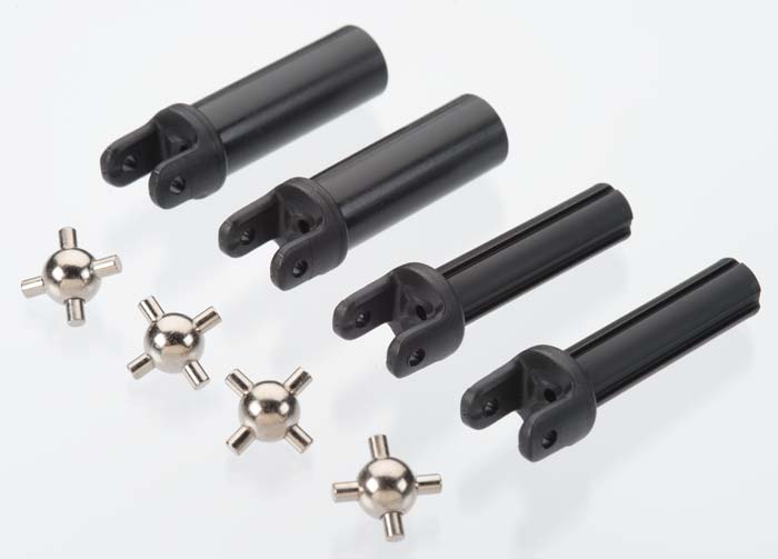Traxxas 6759 Half shafts , heavy duty (external splined (2) / internal splined (2)) / metal u-joints (4) - TRA6759