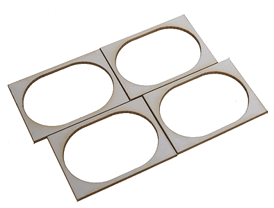 Soundtraxx Speaker Gasket Kit -- 1-1/8 x 1-9/16" 28 x 40mm pkg(4) - 678-810139