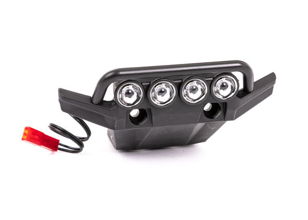 Traxxas 6791 Bumper, Front (assembled, LED lights installed) (fits 4WD Rustler) - TRA6791