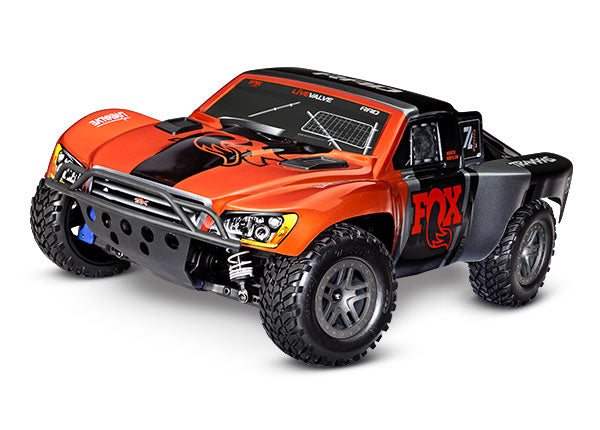 Traxxas 68154-4 Slash 4X4 BL-2s: 1/10 Scale 4WD Short Course Truck - Fox (Free LiPo Battery (2827X) and Charger (2920))