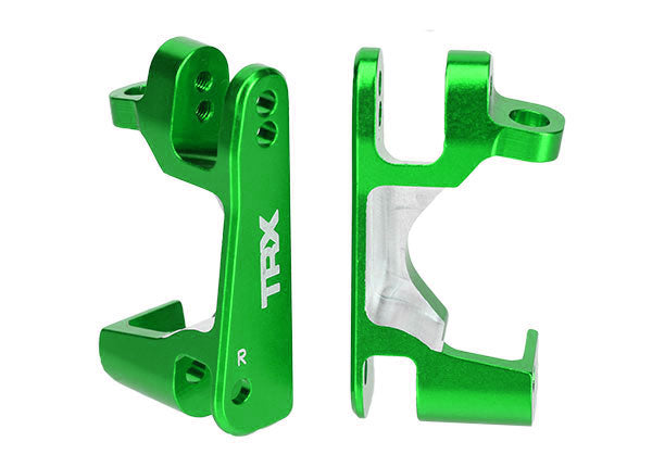 Traxxas 6832G Caster blocks (c-hubs), 6061-T6 aluminum (green-anodized), left & right - TRA6832G