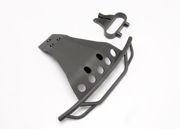 Traxxas 6835 Bumper, Front/ Bumper Mount, Front (black) - TRA6835