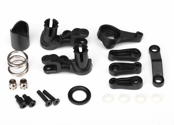 Traxxas 6845X Steering Bellcranks/ Servo saver/ Servo saver spring/ Servo spring retainer/Servo Horn, Steering - TRA6845X