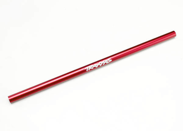 Traxxas 6855R Driveshaft, center, 6061-T6 aluminum (red-anodized) - TRA6855R