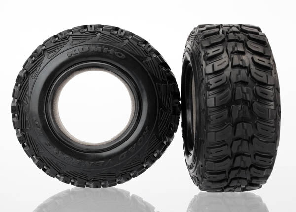 Traxxas 6870R Tires, Kumho, ultra-soft (S1 off-road racing compound) (dual profile 4.3x1.7- 2.2/3.0') (2)/ foam Inserts (2) - TRA6870R