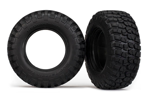Traxxas 6871R Tires, BFGoodrich Mud-Terrain T/A KM2 , ultra-soft (S1 off-road racing compound) (dual profile 4.3x1.7- 2.2/3.0') (2)/ foam Inserts (2) - TRA6871R