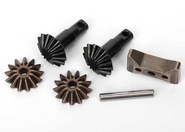 Traxxas 6882X Gear Set, Differential (Output gears (2)/ spider gears (2)/ spider gear shaft, Carrier support) - TRA6882X